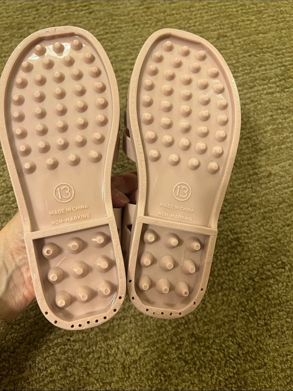 Place Girls' Light Pink Jelly Fisherman Sandals